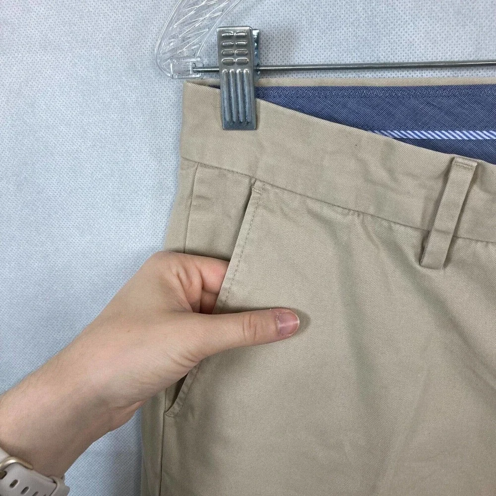 J Crew Pants Mens‎ Sz 32 Beige Cotton Twill Urban Slim Fit Chino Trousers Pants